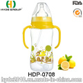 2016 neu BPA frei Kunststoff Baby Milchflasche, maßgeschneiderte Kunststoff Baby Babyflasche (HDP-0708)